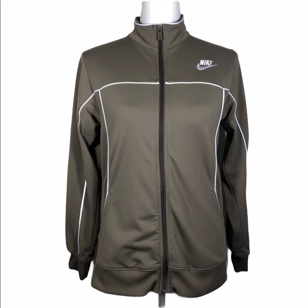 NIKE Full Zip Jacket Brown Vintage